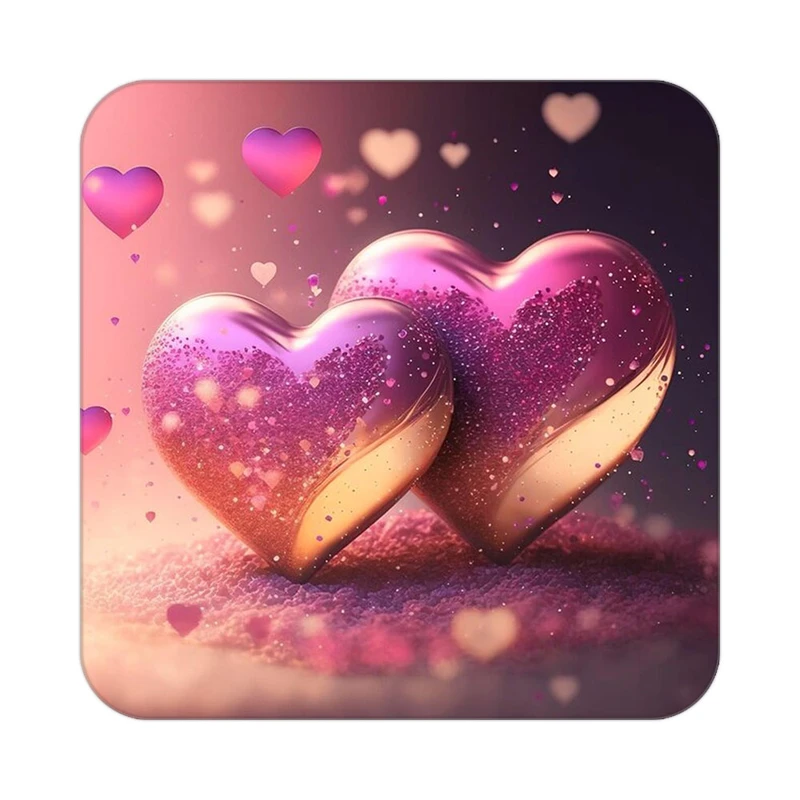 زیر لیوانی کاکتی مدل عاشقانه کد mp12141