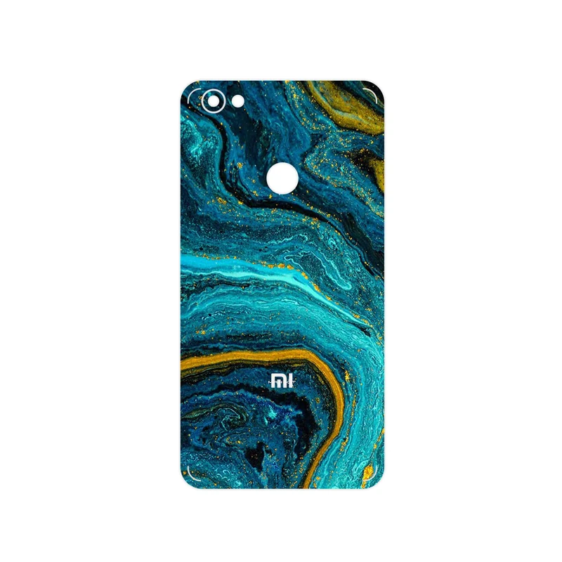 برچسب پوششی ماهوت مدل Turquoise marblewith golden streaks مناسب برای گوشی موبایل شیائومی Redmi Note 5A Prime