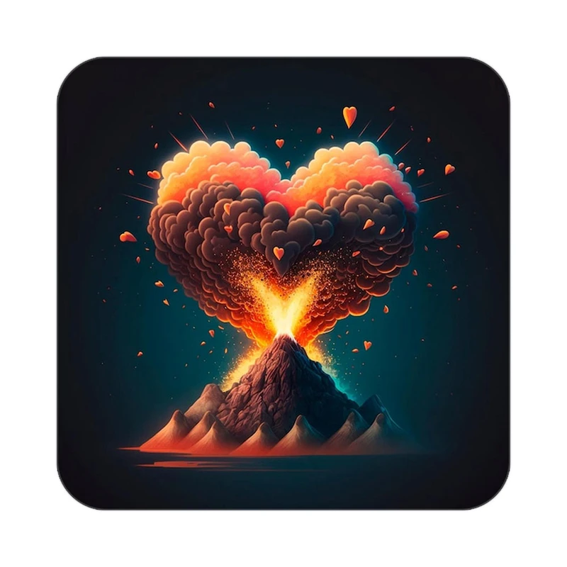 زیر لیوانی کاکتی مدل عاشقانه کد mp12264