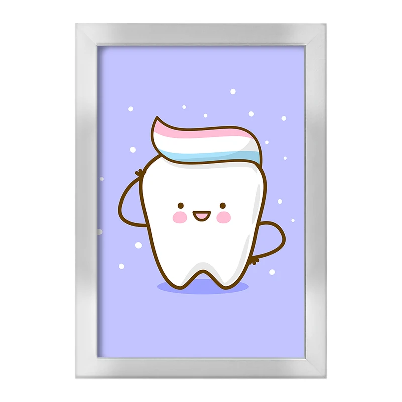 تابلو خندالو طرح دندان و دندان پزشکی کودکانه کد 36725