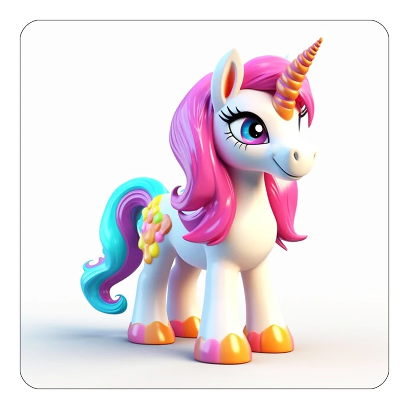 مگنت کاکتی طرح اسب تک شاخ و یونیکورن مدل mp30098