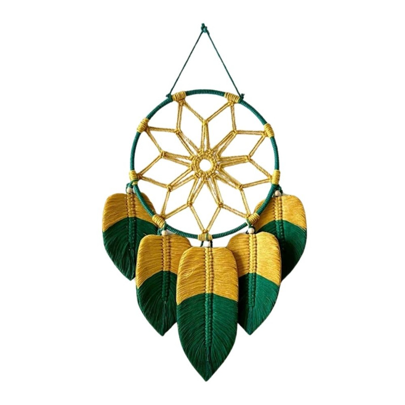 دیوارکوب بافتنی مدل مکرومه طرح رویاهای رنگی