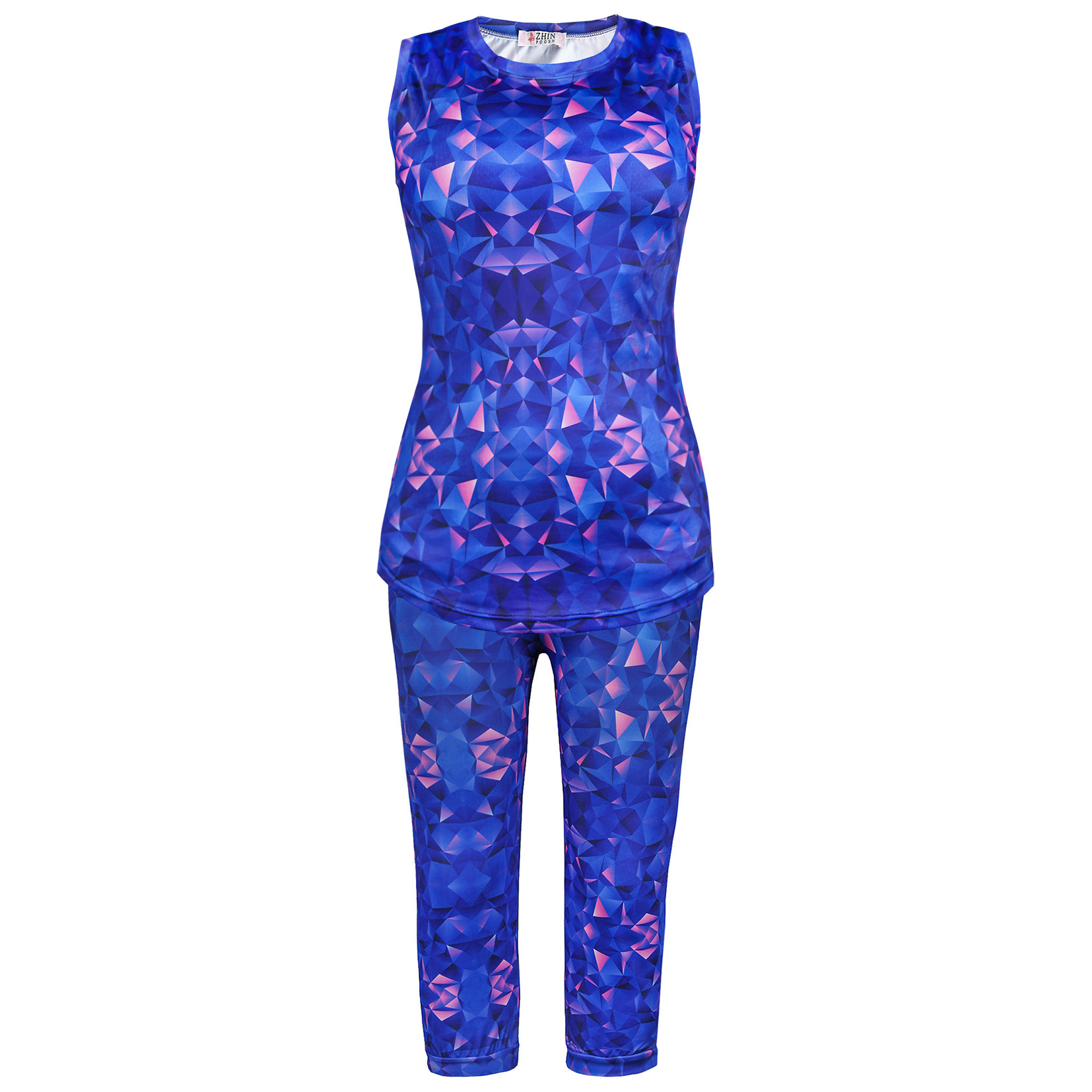 ست تاپ و شلوارک ورزشی زنانه ژین پوش کد 619042