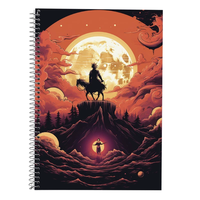 دفتر زبان 50 برگ مدوپد مدل دوخط طرح Naroto کد DF11298