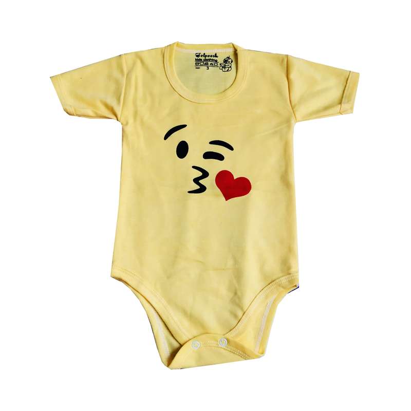 بادی آستین کوتاه نوزادی مدل استیکری2