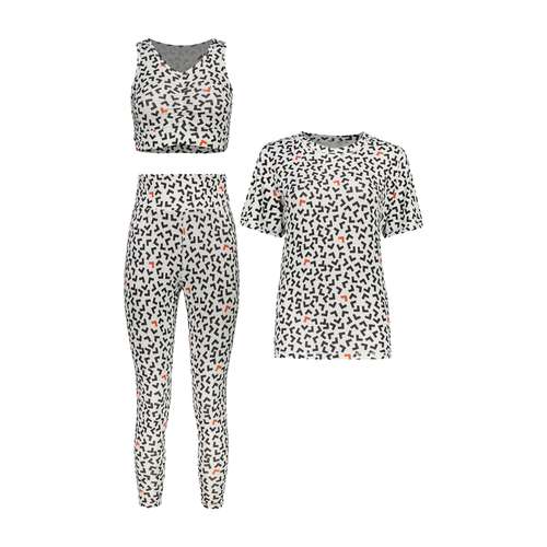 ست 3 تکه لباس ورزشی زنانه مدل استایل کد Mhr-9