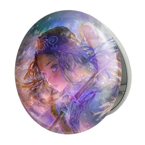 آینه جیبی خندالو طرح اسیرپا انیمه کامویی طلایی Golden Kamuy مدل تاشو کد 23738 