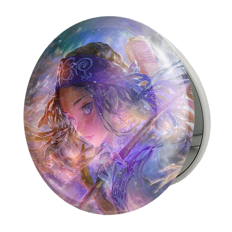 آینه جیبی خندالو طرح اسیرپا انیمه کامویی طلایی Golden Kamuy مدل تاشو کد 23738 