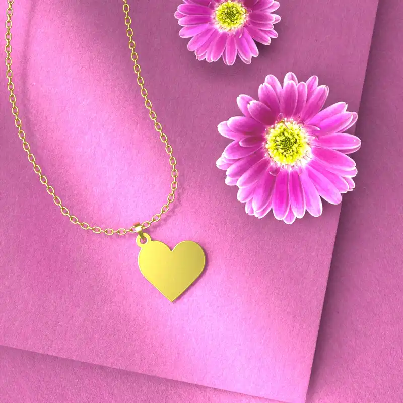 گردنبند طلا 18 عیار زنانه مدوپد مدل هندسی کد CA10779