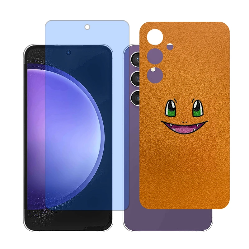 محافظ صفحه نمایش بلوکات گلس مدل together مناسب برای گوشی موبایل سامسونگ Galaxy A55 به همراه برچسب پوششی پشت گوشی