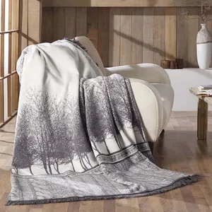  پتو ازدیلک مدل Belmont Gri سایز 180×220 سانتی متر