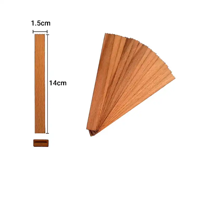 فیتیله شمع چوبی مدل 1.5cm بسته 10 عددی