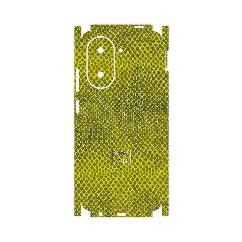 برچسب پوششی ماهوت مدل Yellow Snake Skin-FullSkin مناسب برای گوشی موبایل شیائومی Poco C71