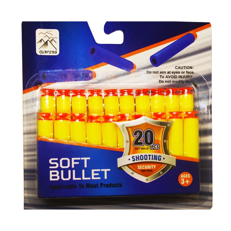 تیر فومی تفنگ مدل Soft Bullet مجموعه 20 عددی