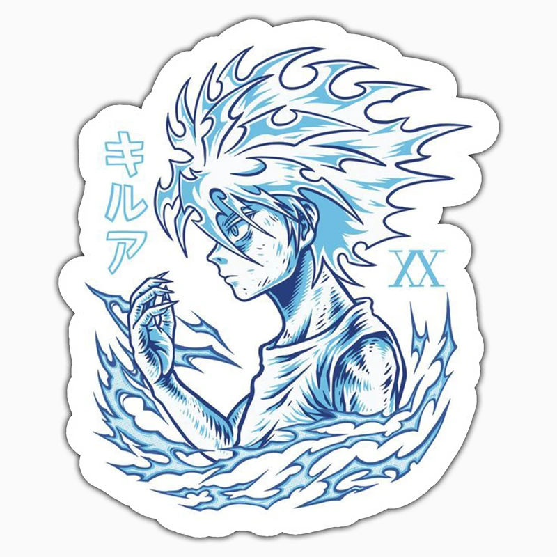 استیکر لپ تاپ و موبایل بووم طرح انیمه Hunter X Hunter مدل Kiloa کد MD42