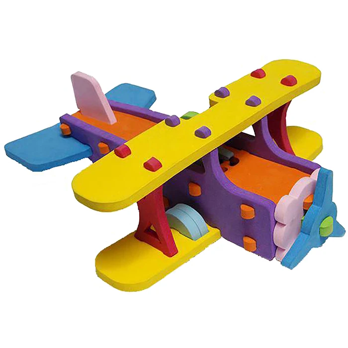 ساختنی 22 تکه طرح پازل سه بعدی مدل هواپیما ملخی