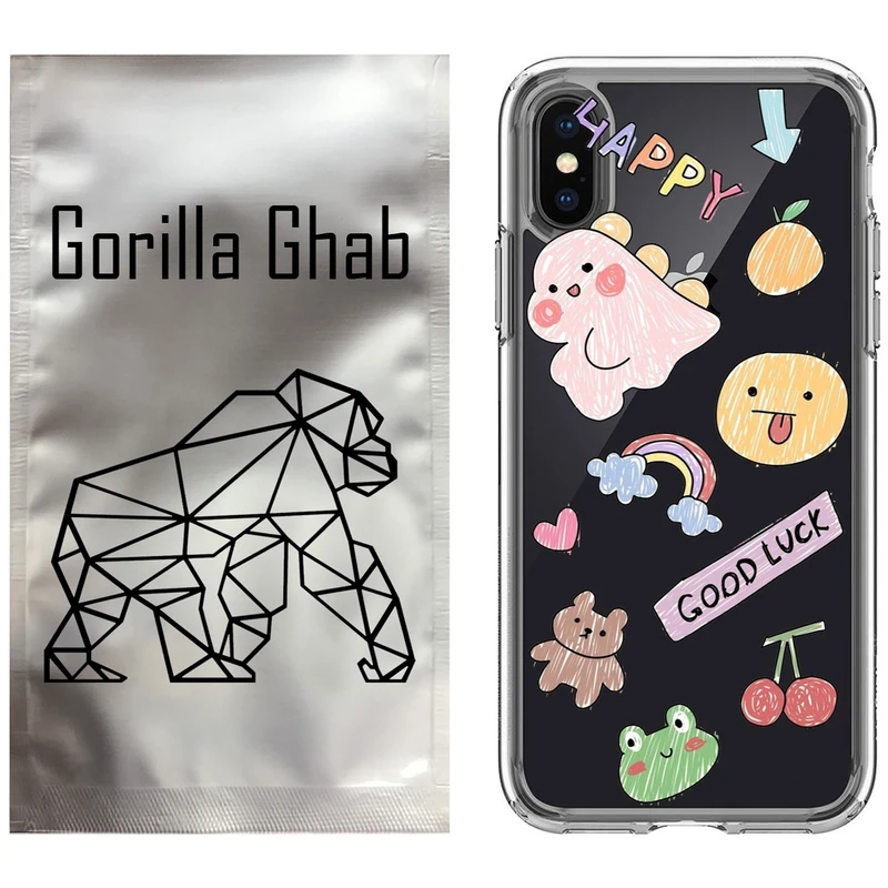 کاور گوریلا قاب مدل CLG کد 10 طرح نقاشی مناسب برای گوشی موبایل اپل iPhone X / XS