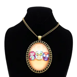 گردنبند دخترانه طرح جغد کد 5000