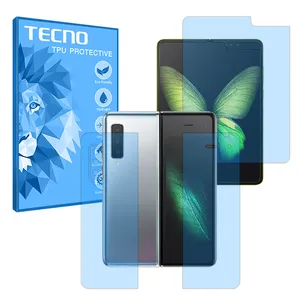 Tecno Resistant model matte anti-blue ray screen protector suitable for Samsung Galaxy Fold mobile phone along with back protector
