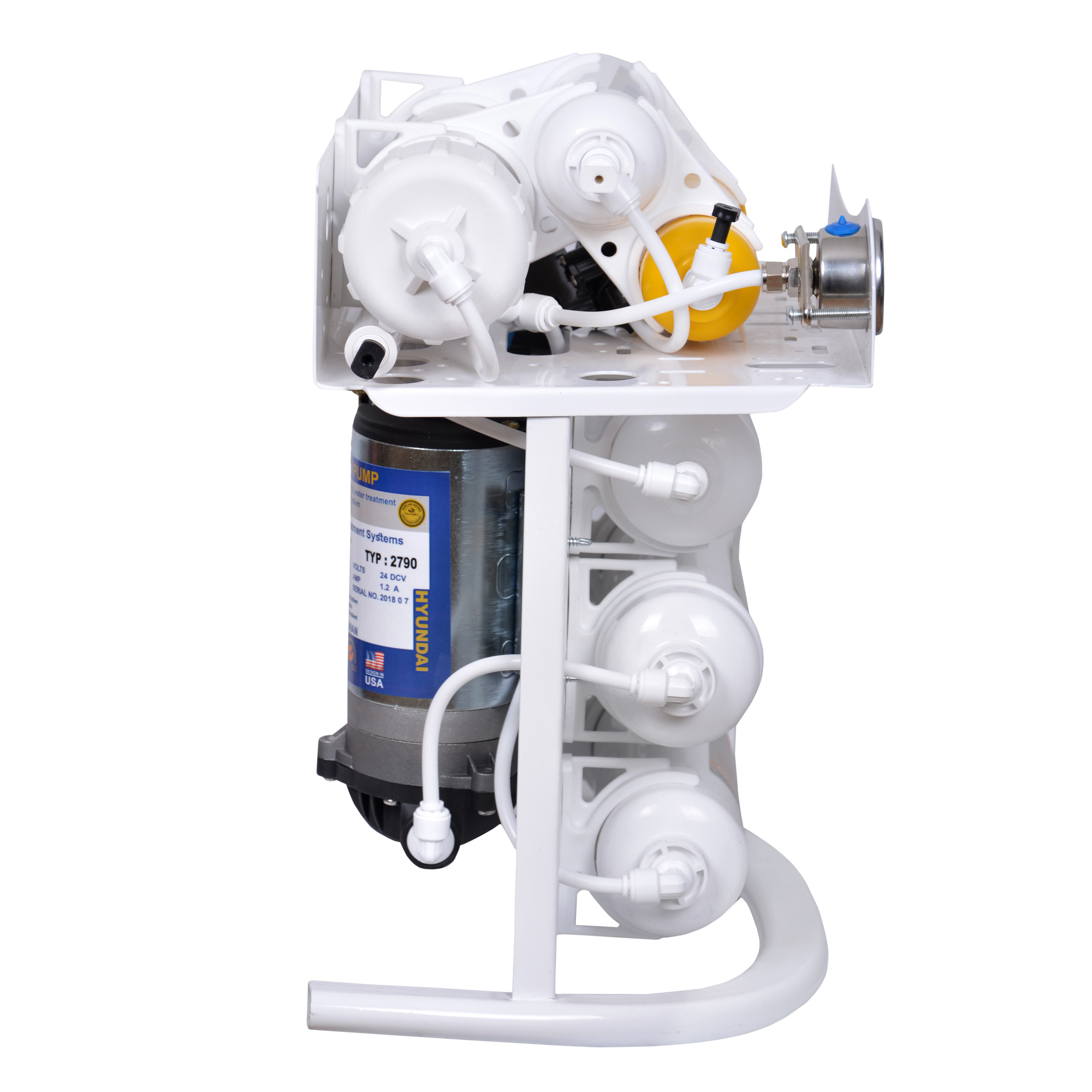 دستگاه تصفیه کننده آب هیوندای مدل HU-inline-08 به همراه فیلتر تصفیه آب مدل in-line3s مجموعه سه عددی