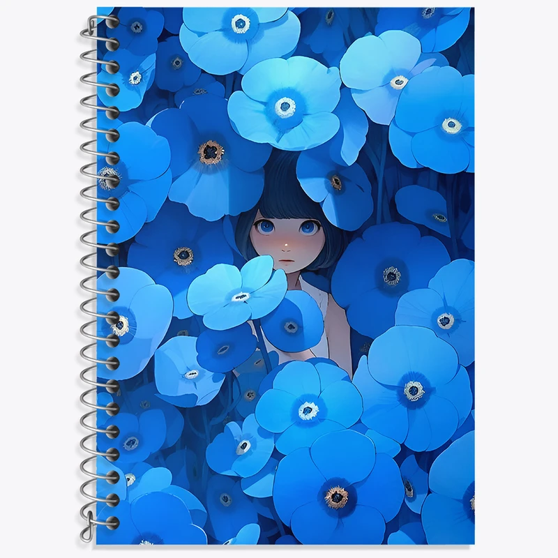 دفتر زبان 50 برگ خندالو مدل سه خط طرح دخترانه کد N3494