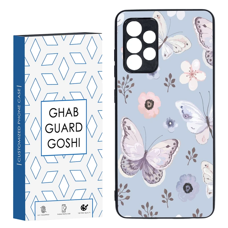 کاور قاب گارد گوشی طرح پروانه  کد TPU-004 مناسب برای گوشی موبایل سامسونگ Galaxy A52