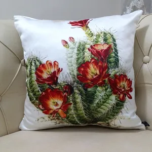 کاور کوسن مدل کاکتوس گلدار
