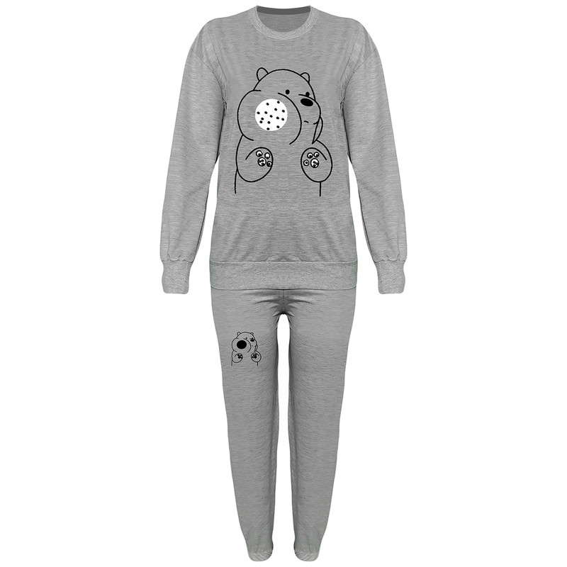 ست سویشرت و شلوار زنانه مدل ملانژ کد 19