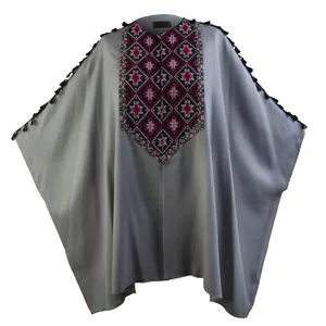پانچو زنانه مدل سلین رنگ طوسی