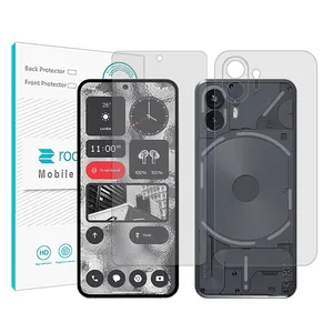 Rock space Resistant model transparent screen protector suitable for Nothing Phone 2 mobile phone along with the back of the phone