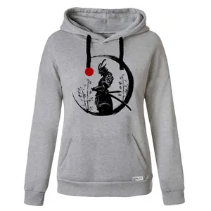 هودی مردانه مدل SAMURAI کد HM01 رنگ طوسی روشن