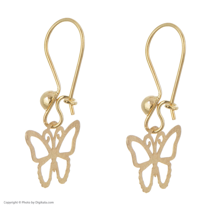 نیم ست طلا 18 عیار زنانه مایا ماهک مدل MS0551 طرح پروانه