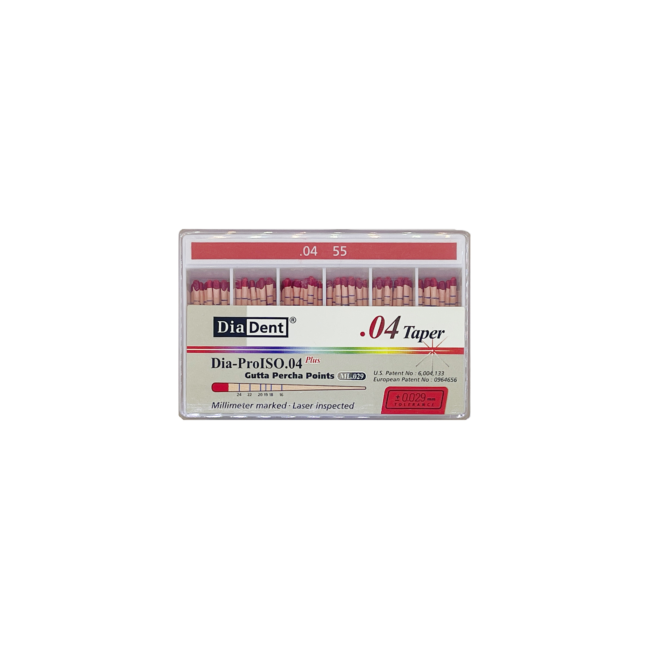 گوتا دندانپزشکی دیادنت مدل مدرج کد 04-55 بسته 60 عددی