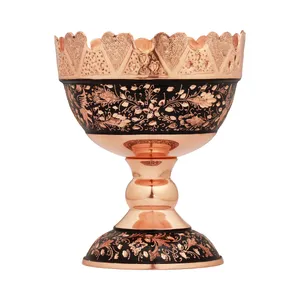 آجیل خوری مسی مدل الماس تراش کد 13