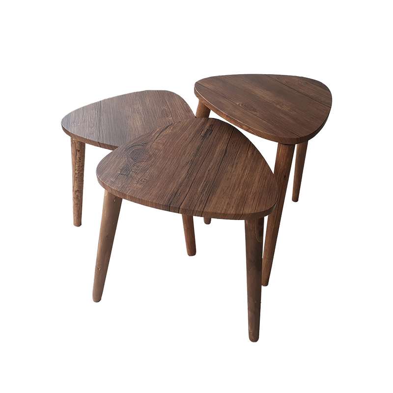 میز عسلی مدل Tr09 مجموعه 3 عددی