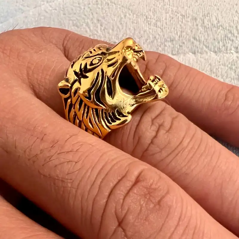 انگشتر مردانه مدل ببر