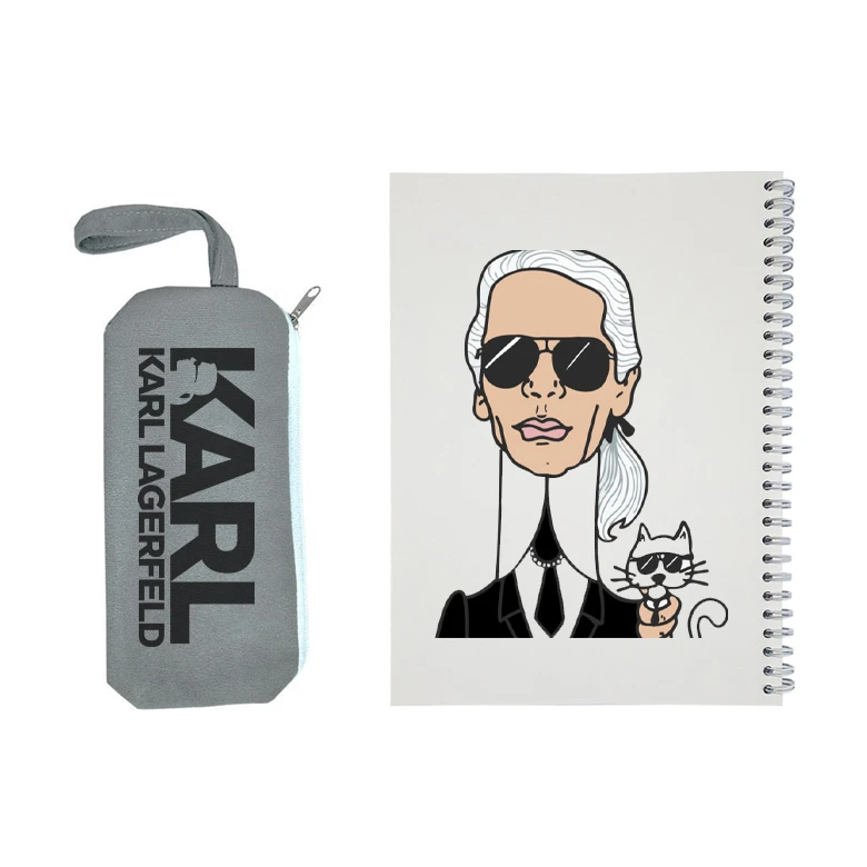 دفتر مشق 50 برگ مدل 001 به همراه جامدادی