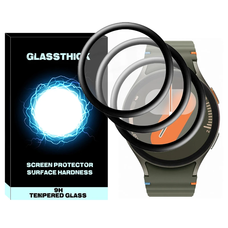 محافظ صفحه نمایش نانو گلستیک مدل Pmma-GL مناسب برای ساعت هوشمند سامسونگ Galaxy Watch 7 44mm بسته سه عددی