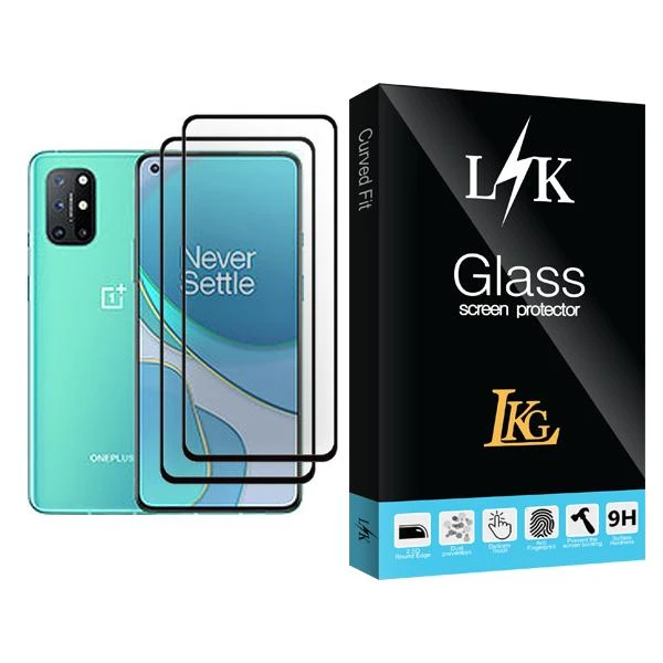 محافظ صفحه نمایش ال کا جی مدل LK Glass MIX002 مناسب برای گوشی موبایل وان پلاس 8T بسته دو عددی