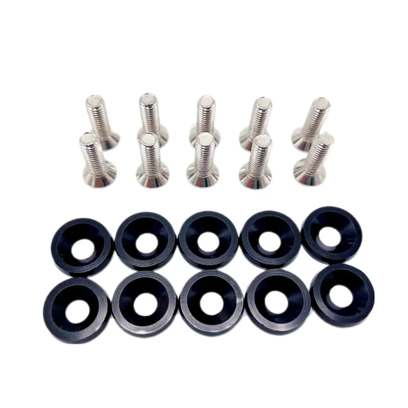 واشر رنگی اسپرت و پیچ کد RC 8 بسته 20 عددی مناسب برای پژو 206