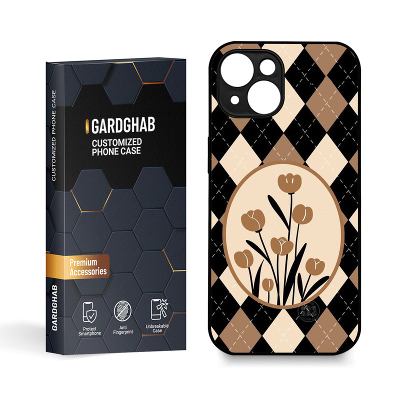 کاور گارد قاب مدل گل مناسب برای گوشی موبایل اپل iPhone 15