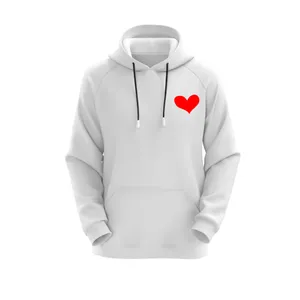 هودی زنانه مدل قلب کد J152 رنگ سفید