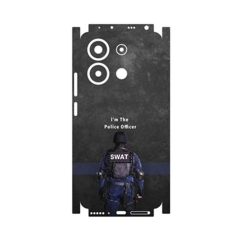 برچسب پوششی ماهوت مدل Police Officer-FullSkin مناسب برای گوشی موبایل شیائومی Redmi Note 13 4G