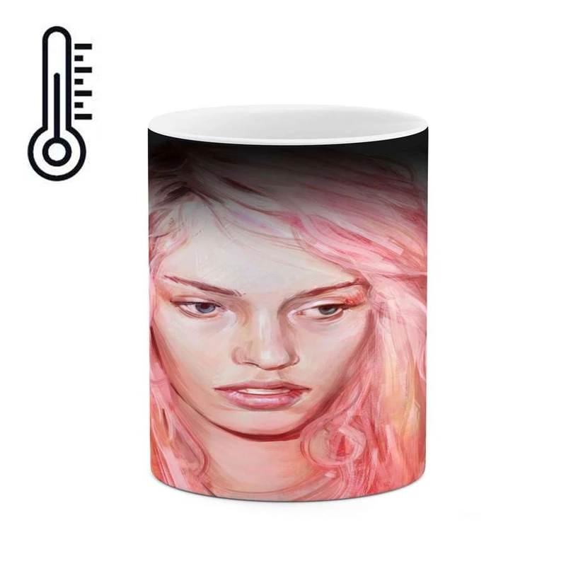 ماگ حرارتی کاکتی مدل نقاشی کد mgh13521