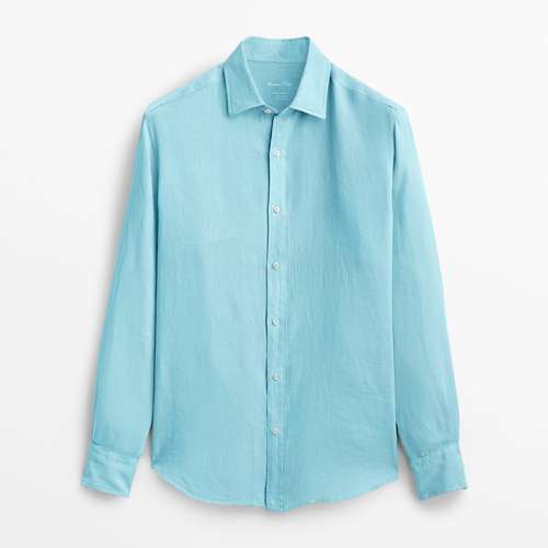 پیراهن آستین بلند مردانه ماسیمو دوتی مدل 100 LINEN