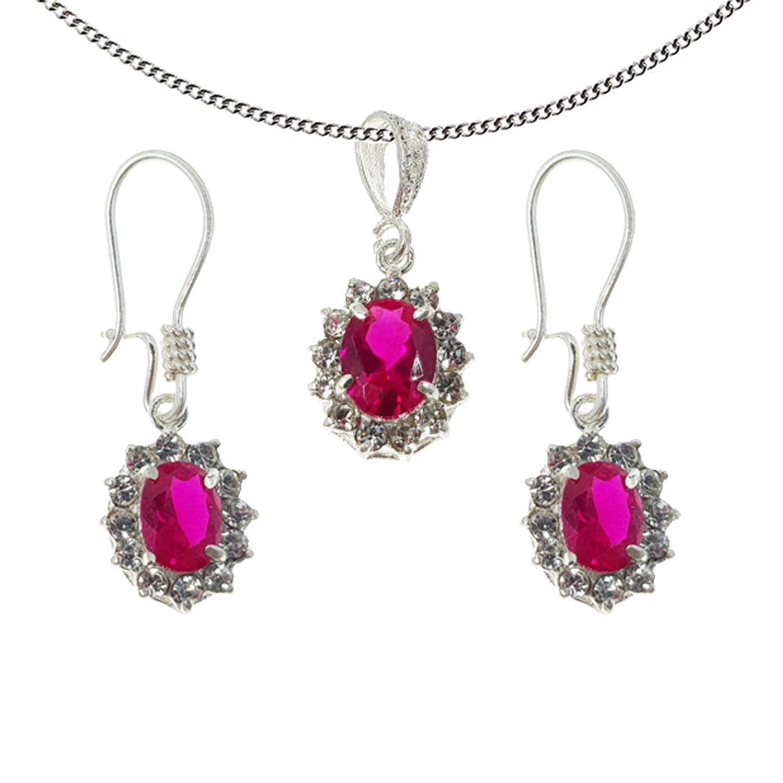 نیم ست نقره زنانه سلین کالا مدل ce-yagh6