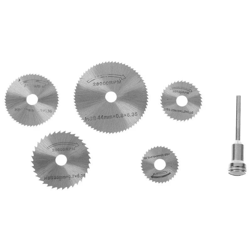 تیغ فرز انگشتی مدل DC کد jt_00  مجموعه 6 عددی 