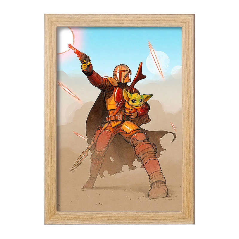 تابلو خندالو مدل جنگ ستارگان کد F214