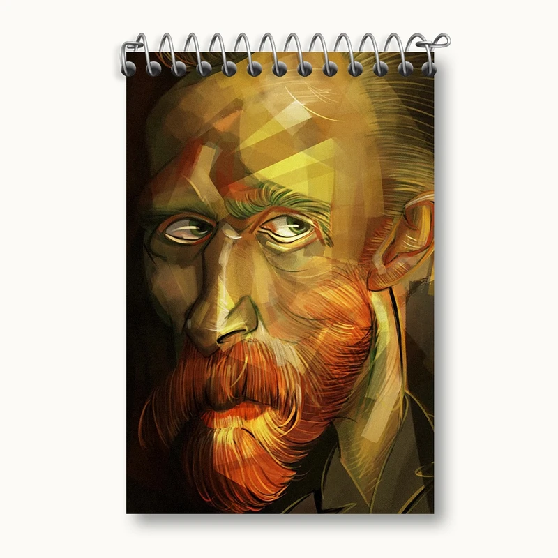 دفتر یادداشت 50 برگ خندالو مدل ونسان ونگوگ کد F643