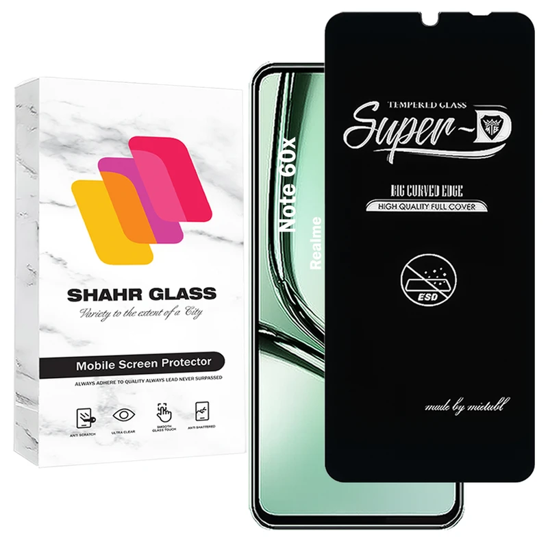 محافظ صفحه نمایش شهر گلس مدل SUPERDNSH مناسب برای گوشی موبایل ریلمی Note 60x